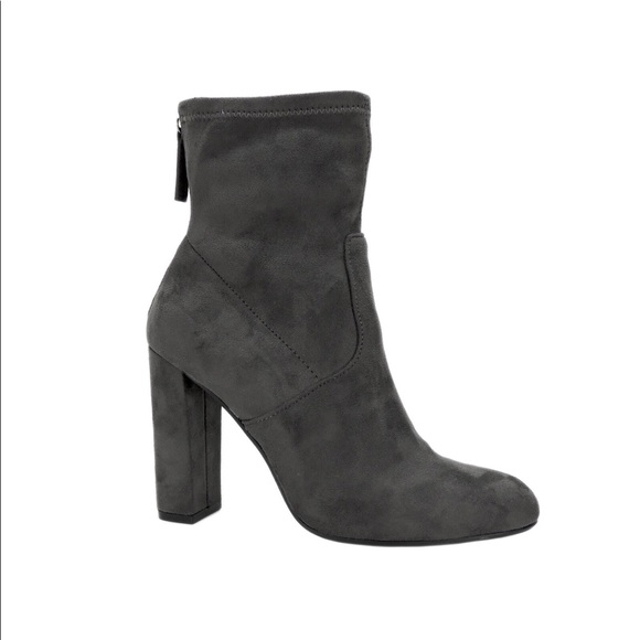 Steve Madden Gray Brisk Ankle Booties - Picture 4 of 5